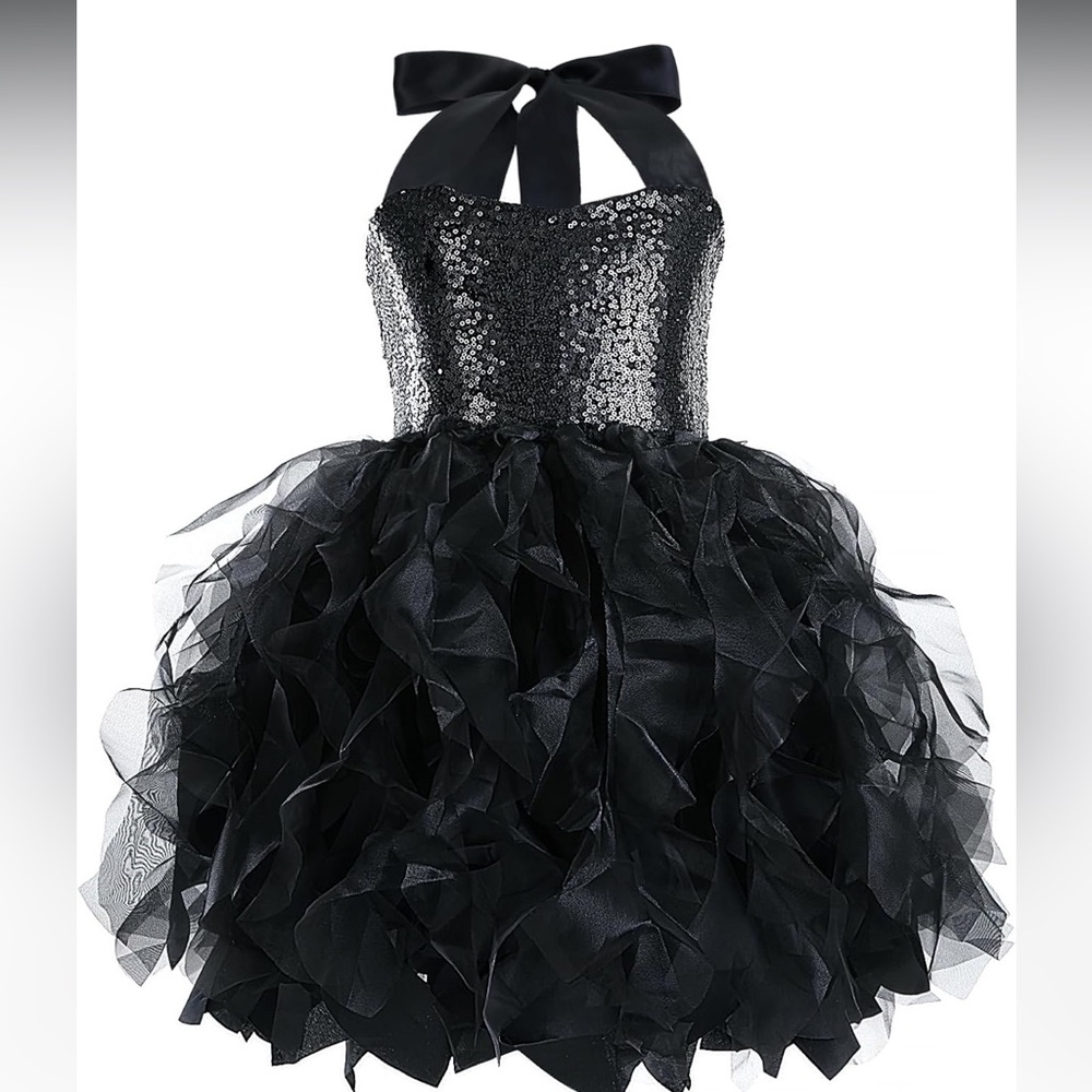 Tutu Dress for Girls Sequin Tulle Fairy Ball Dress